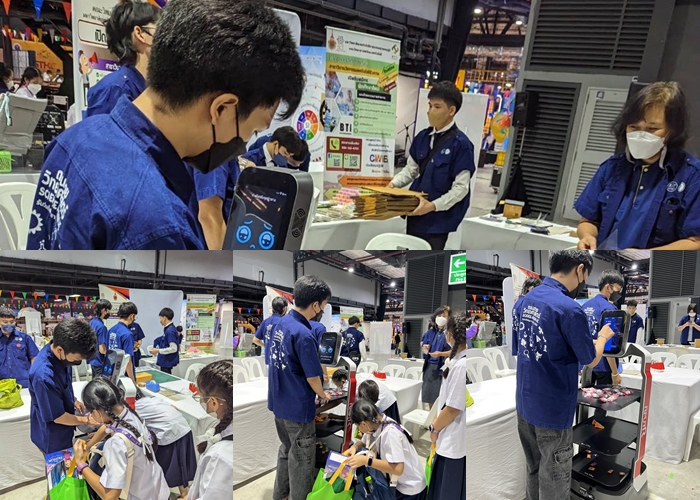 คณะวิศวกรรมศาสตร์ มหาวิทยาลัยเทคโนโลยีราชมงคลรัตนโกสินทร์ โดย ชมรม RMIC (Rattanakosin makerspace and innovation club) เข้าร่วมจัดกิจกรรมงานวันเด็ก ในงาน ถนนสายวิทยาศาสตร์