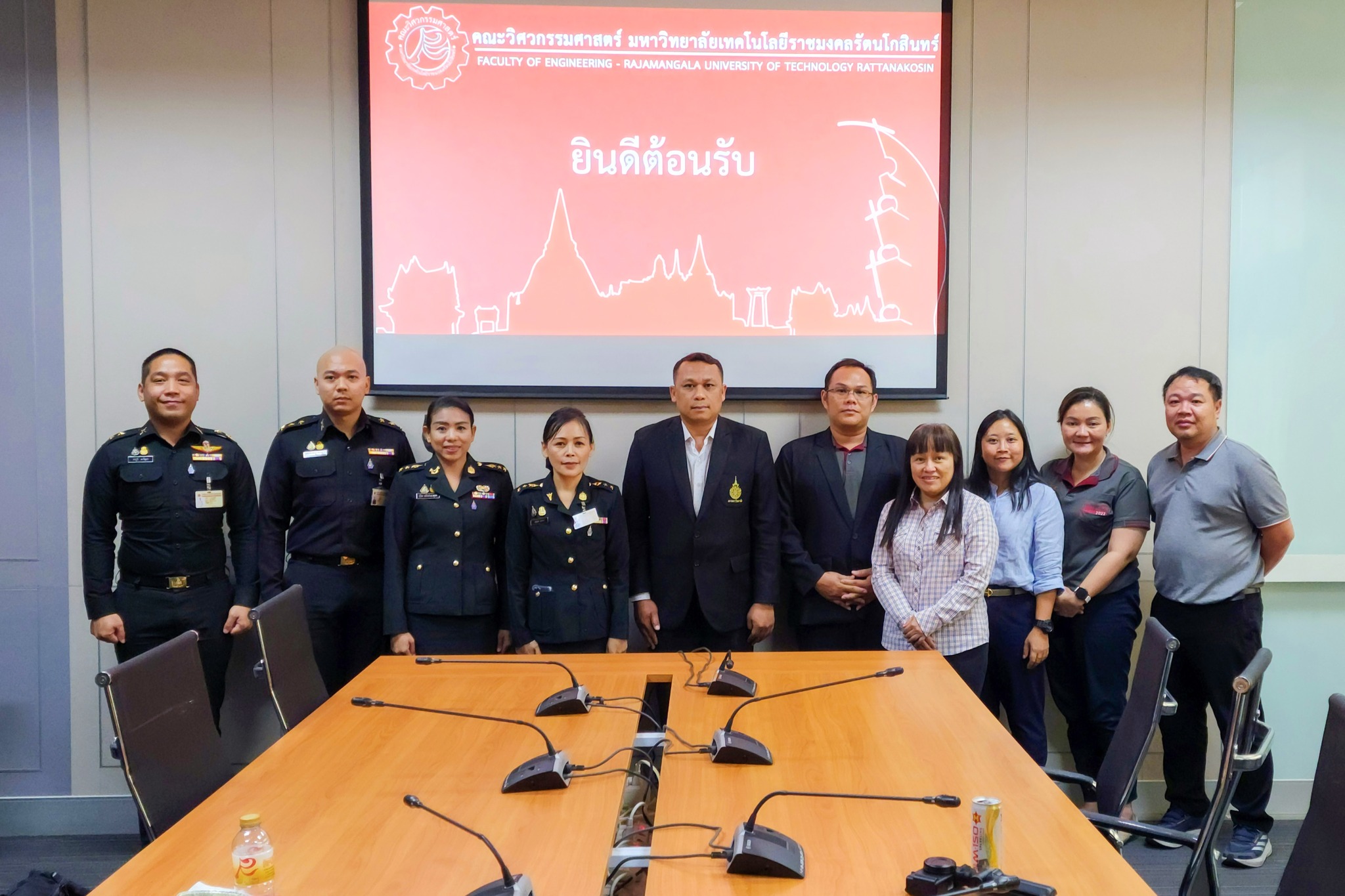 คณะวิศวกรรมศาสตร์ ยินดีต้อนรับ คณะผู้ประสานงานจาก โรงเรียนนายร้อยพระจุลจอมเกล้า