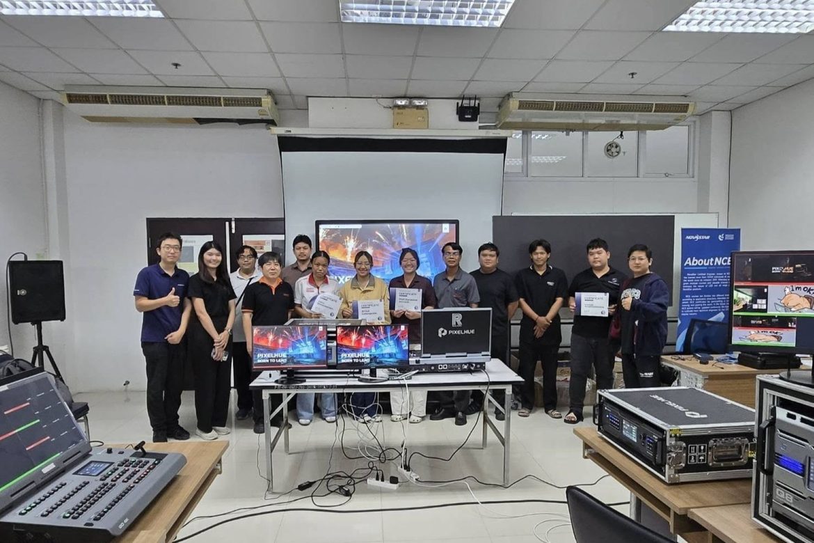 คณะวิศวกรรมศาสตร์ จัดโครงการบริการวิชาการ “โครงการอบรมเชิงปฏิบัติการติดตั้งจอแสดงผลแอลอีดีสำหรับธุรกิจเช่าจอแสดงผล” (Pixelhua Master Academy; PMA)